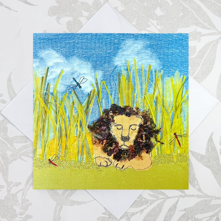 Lion birthday card
