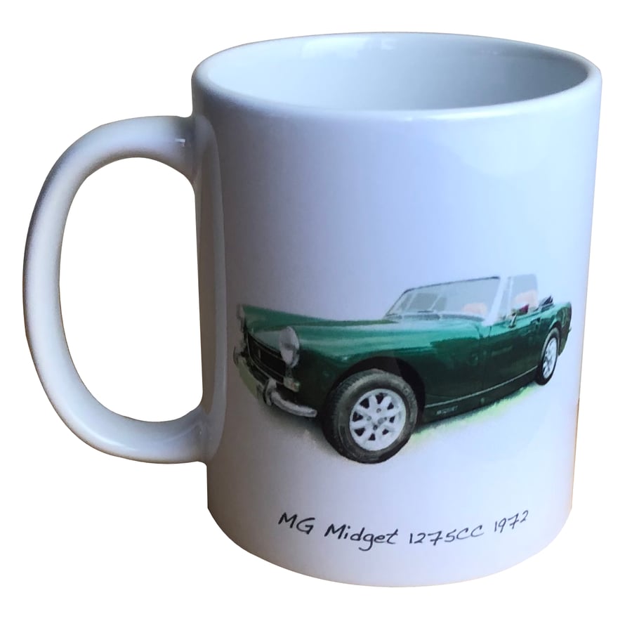 MG Midget 1275cc 1972 - 11oz Ceramic Mug 