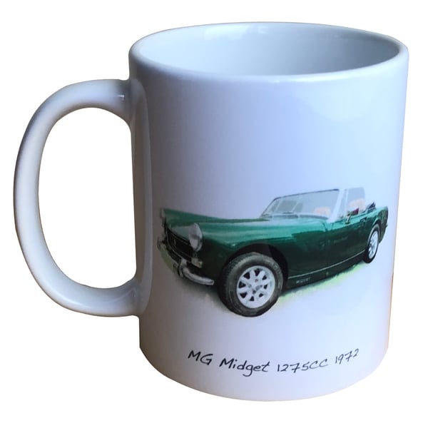 MG Midget 1275cc 1972 - 11oz Ceramic Mug 