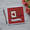 3D Luxury Handmade Card Happy Valentine's Day Red Love Heart Glitter Free Post