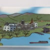Keswick glass coaster