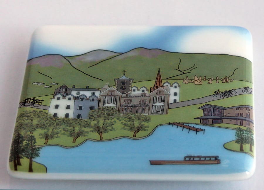 Keswick glass coaster