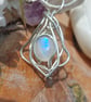 Moonstone And Sterling Silver Energy Token 