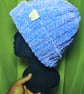 Basic Mid Blue & Pink Tweed Beanie - Image 2
