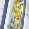 Long  yellow meadow f glass picture 