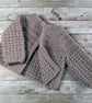 Hand Crochet Two Piece Set, Cardigan and Hat, Choice of Colours and Sizes - Image 7