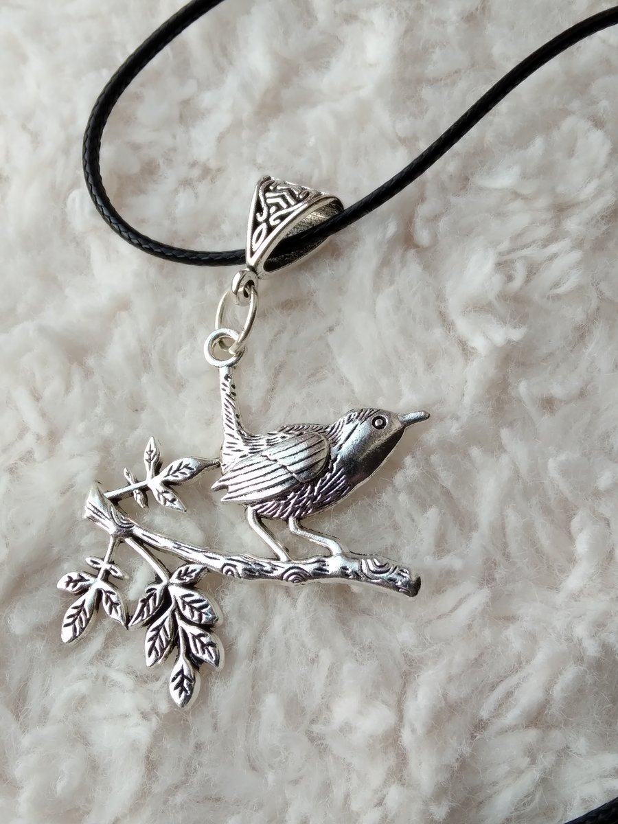 ChrissieCraft TIBETAN silver ROBIN necklace