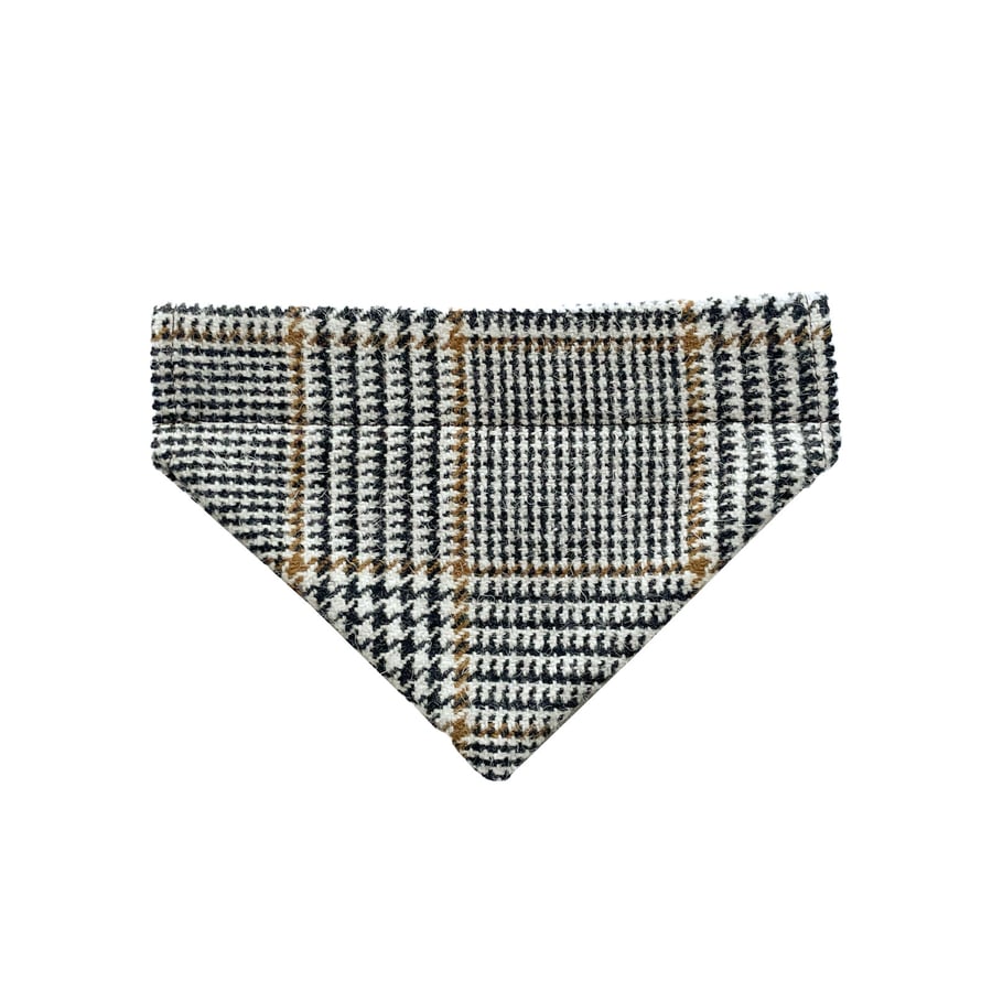 Small Dog Bandana, Over the Collar Dog Bandana-Checked Design-GFD47