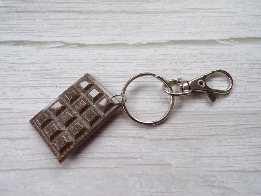 Chocolate Bar Keyring-Bag Charm