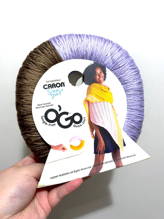 1 Pack x 141g CARON Simply Soft O'GO 100% Acrylic : Almond - Orchid