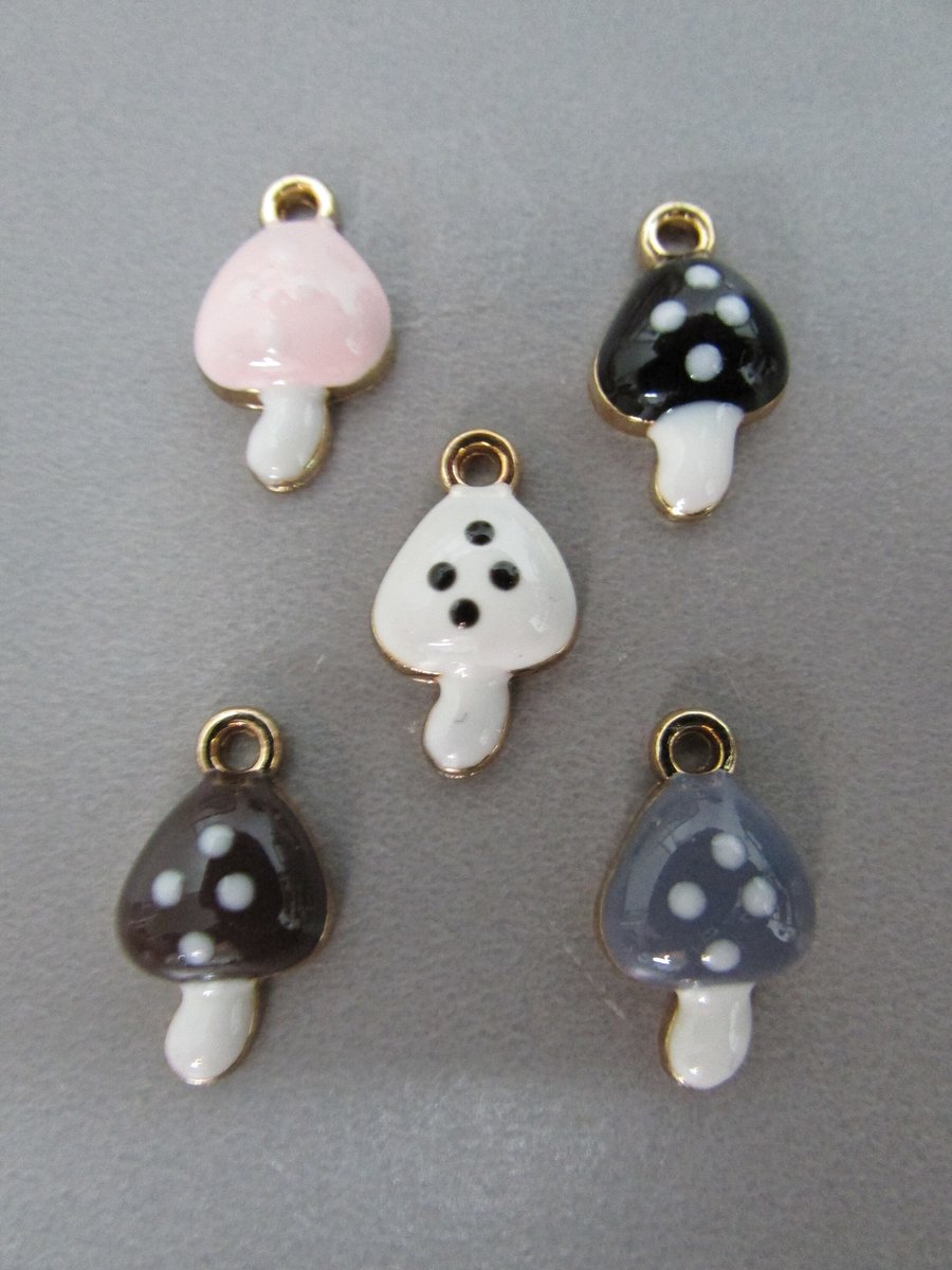 Toadstool Fungi Mushroom Tibetan Jewellery Charm