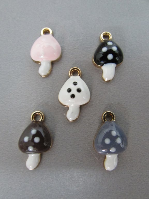 Toadstool Fungi Mushroom Tibetan Jewellery Charm