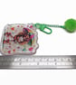 Rainbow Bag Charm, Handmade in Resin with PomPom - Image 7
