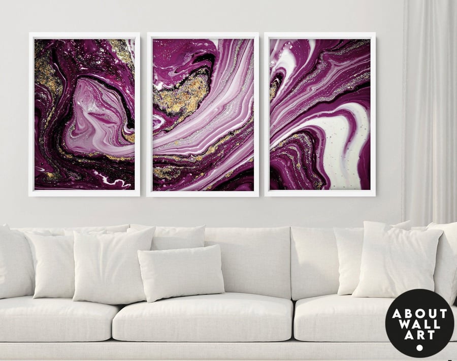 Wall decor Living Room, Home Decor Above bed decor Set of 3 Prints, Office decor