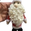 Father Christmas needle felting kit using beautiful British wool