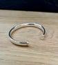 "Reflections" - Heavy Sterling Silver Cuff - 60g - Made to any size 8mm x 4mm - Image 4