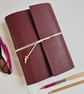 Golf Journal or Golf Record, A5, Hand Bound in Deep Burgundy summer seconds - Image 3