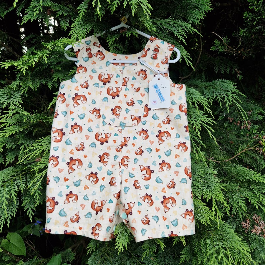 Age: 6m Fox and Chicken Rompers