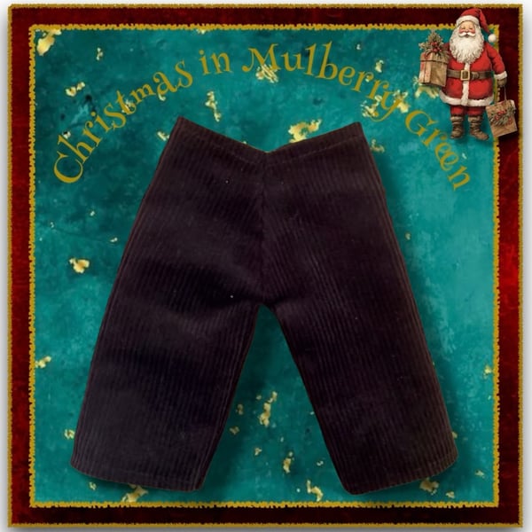 Chocolate Brown Corduroy Trousers