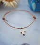 Friendship Bracelet-Leather & Howlite Cross - Image 6