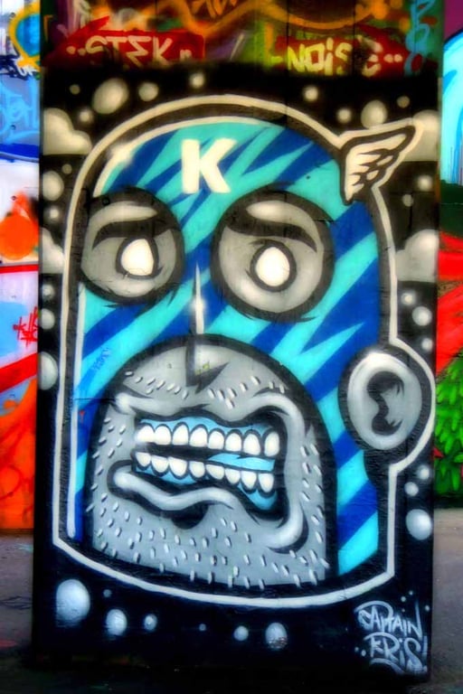 Graffiti Street Art Southbank Skate Park London Photograph Print