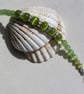 Green Peridot Gemstone Beaded Bracelet "Green Dazzle"  - Image 3