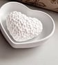 Set of 2 Large & Small Grey Heart Trinket Trays - Image 6