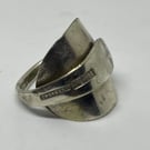 Large Silver Spoon Ring