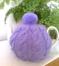 Purple Cable Tea Cosy - Image 1