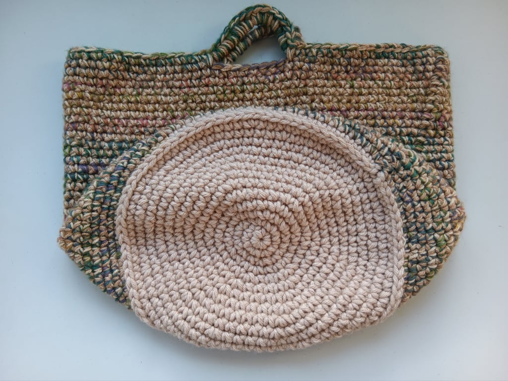 Crochet Basket Bag (Soft Rustic) - holds so much!