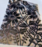 Pretty Wildflowers and Butterfly Original Lino Print - Unframed  - Image 9