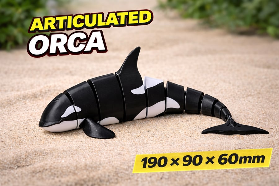 Articulated Orca - 190 - 90 - 60mm
