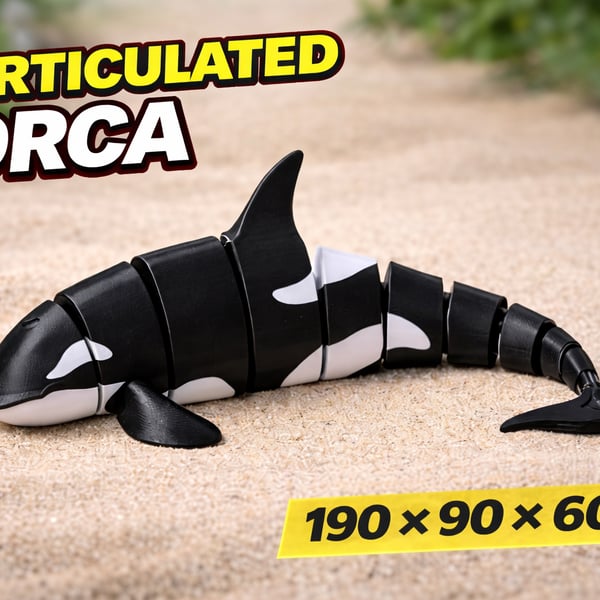 Articulated Orca - 190 - 90 - 60mm