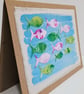 Batik Fabric Fish Blank Greetings Card  - Image 7