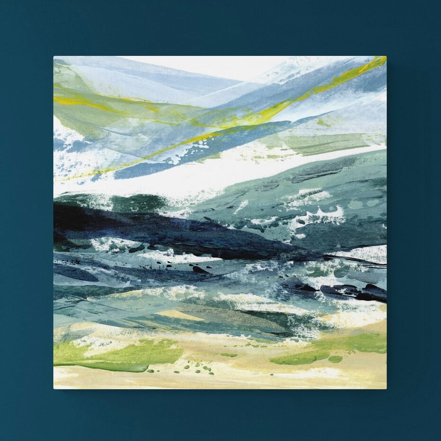 ‘When Light Peeks Through the Clouds’ 12 x 12” Seascape Print