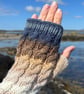 Hand knitted fingerless gloves LOCH SIDE  - Image 4