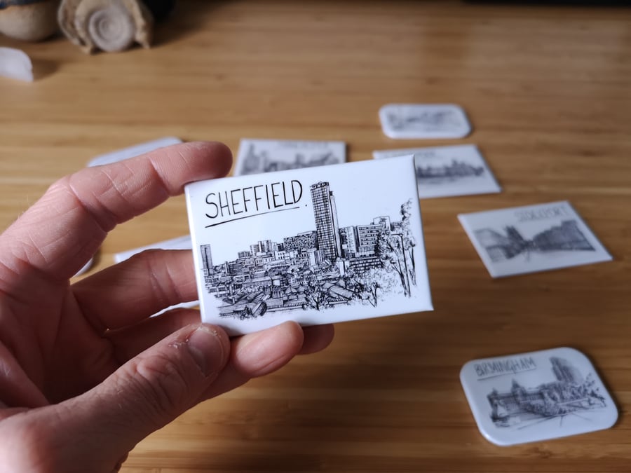 Sheffield Skyline Magnet Souvenir
