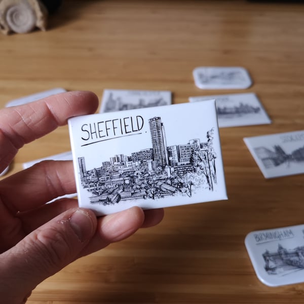 Sheffield Skyline Magnet Souvenir
