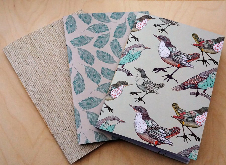 Set Of Three A5 Notebooks - 'Nature'