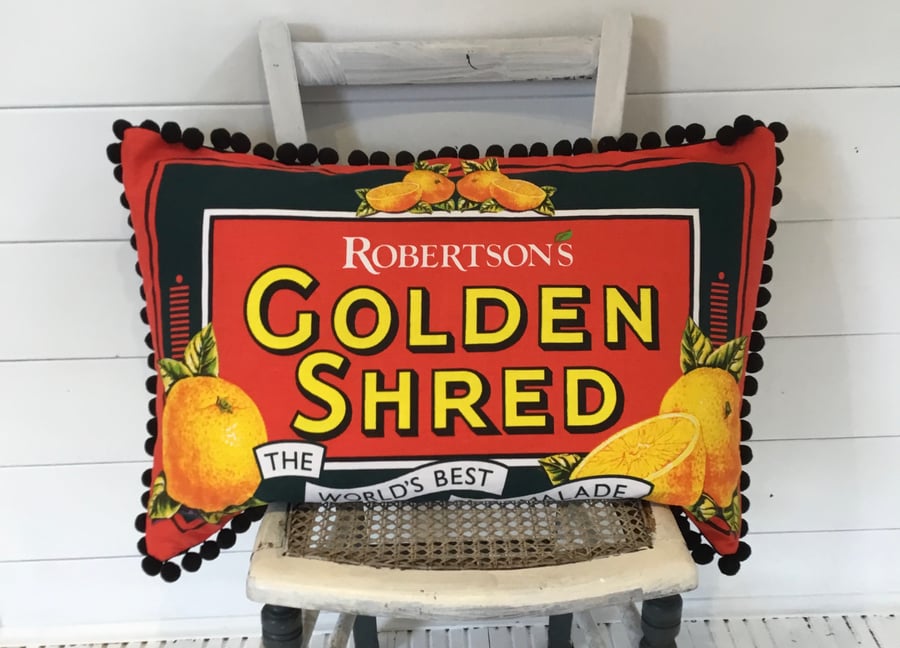 Marmalade advertising print Cushion.