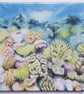 Coral Reef Artwork Ceramic Tile Trivet with Cork Backing - Image 3