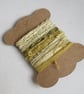 Small Bright Yellow Weld Natural Dye Textured Thread Pack - Image 2