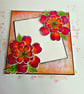 Handmade Bright Floral Card - can be personalised - Image 4