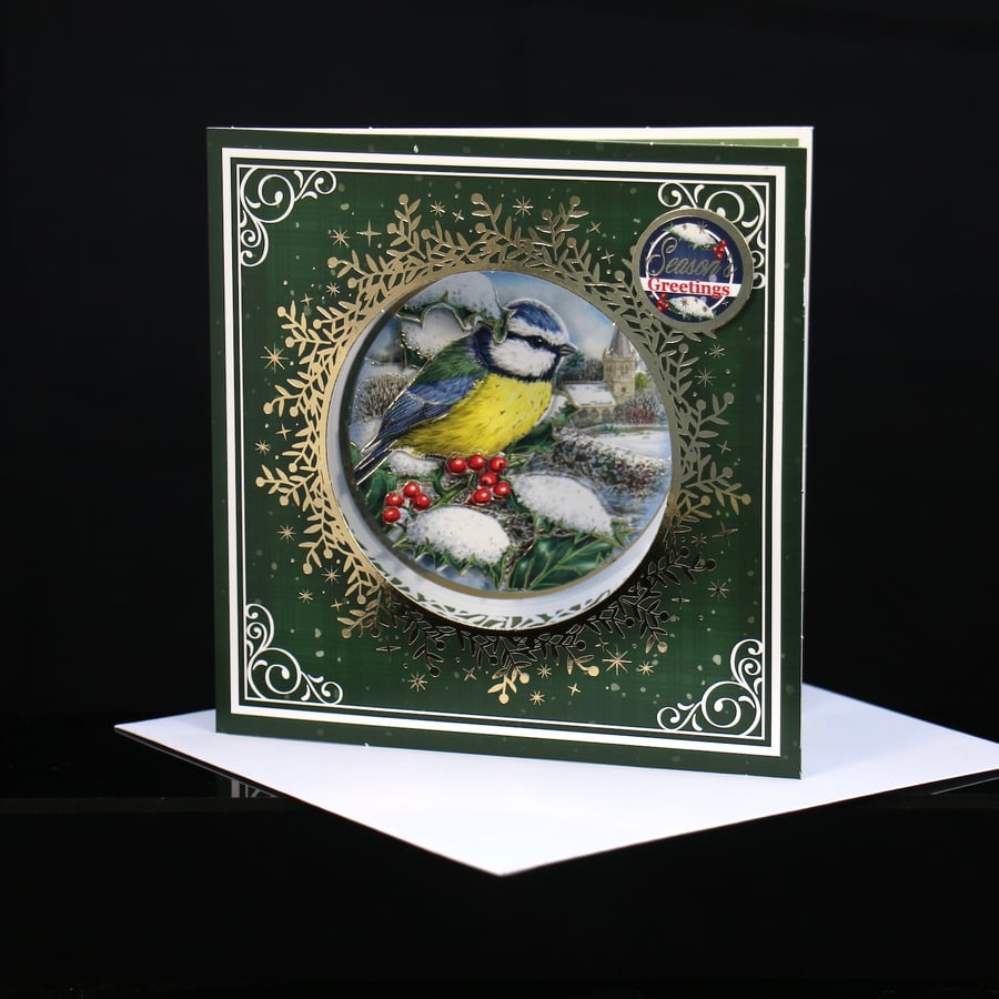 Blue Tit Season's Greetings