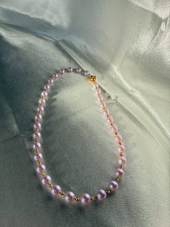 Pink Pearl Necklace