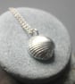 Small Fine Silver Cockle Shell Necklace - Image 3