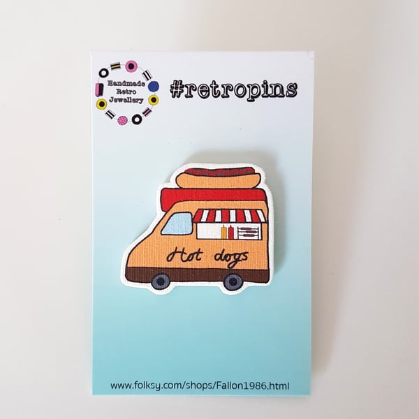 Retropins - Hot Dog van pin