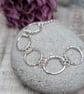 Sterling Silver Geometric Chain Link Statement Necklace - JBJ2013 - Image 1