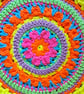 colourful crochet mandala doily - Image 10