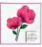 Hand Painted Peony Card – "I Thank My Lucky Stars For A Friend Like You" - Image 6